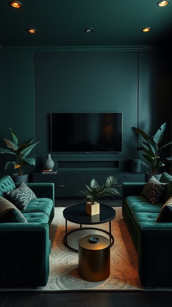 deep dark tranquil hue