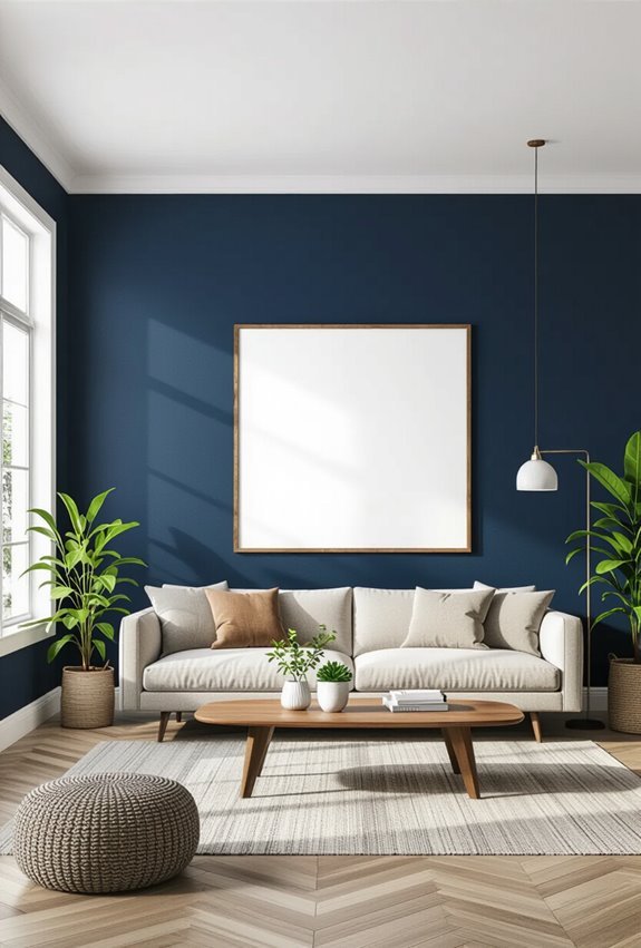 deep dramatic navy blue