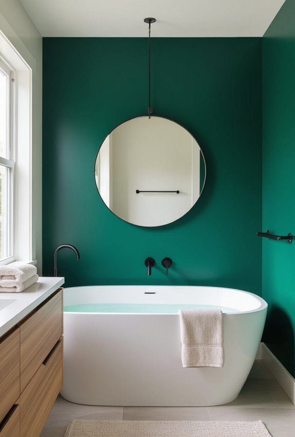 deep emerald dramatic accent