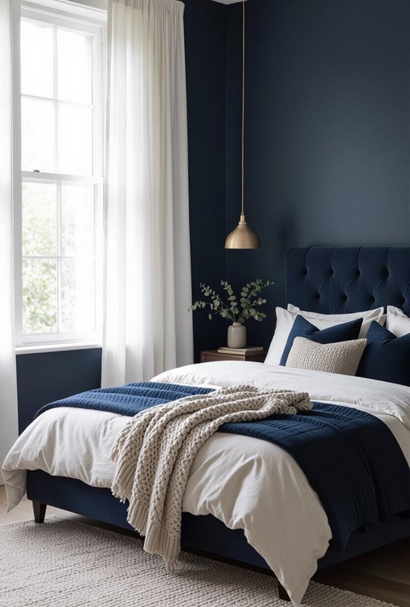 deep indigo and oxblood