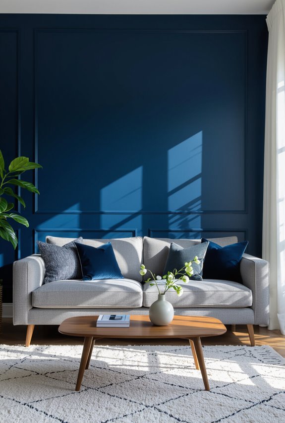 deep indigo luxe living