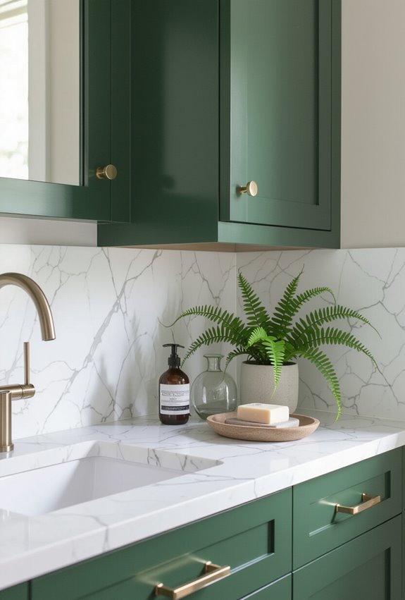 deep mossy forest cabinets