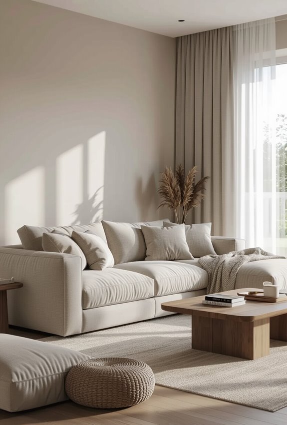 deep tufted down cushion seating