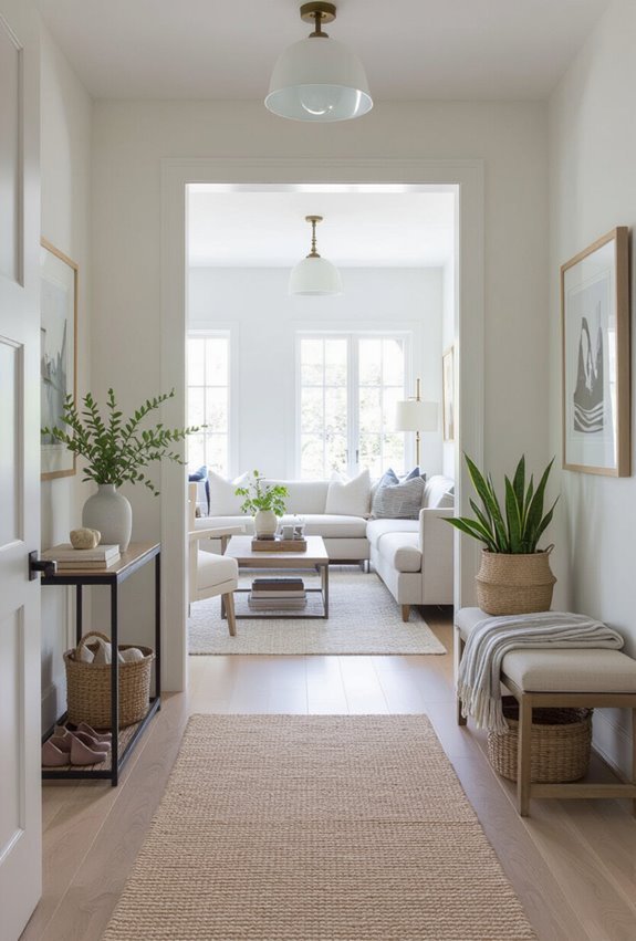 define a clear entryway zone
