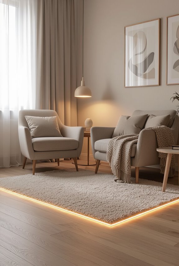 define cozy zones with leds