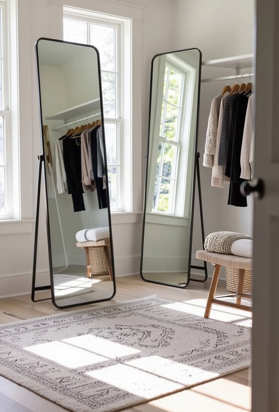 define dressing area with rug