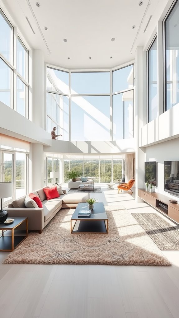 define spaces with rugs