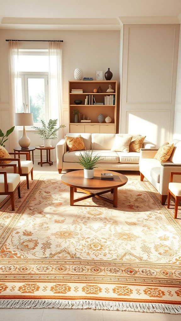 define spaces with rugs