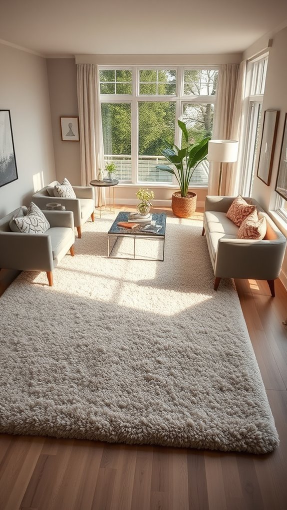 define spaces with rugs