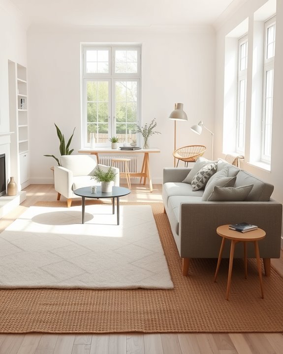 define spaces with rugs