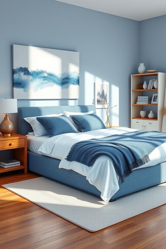 denim accents for relaxation