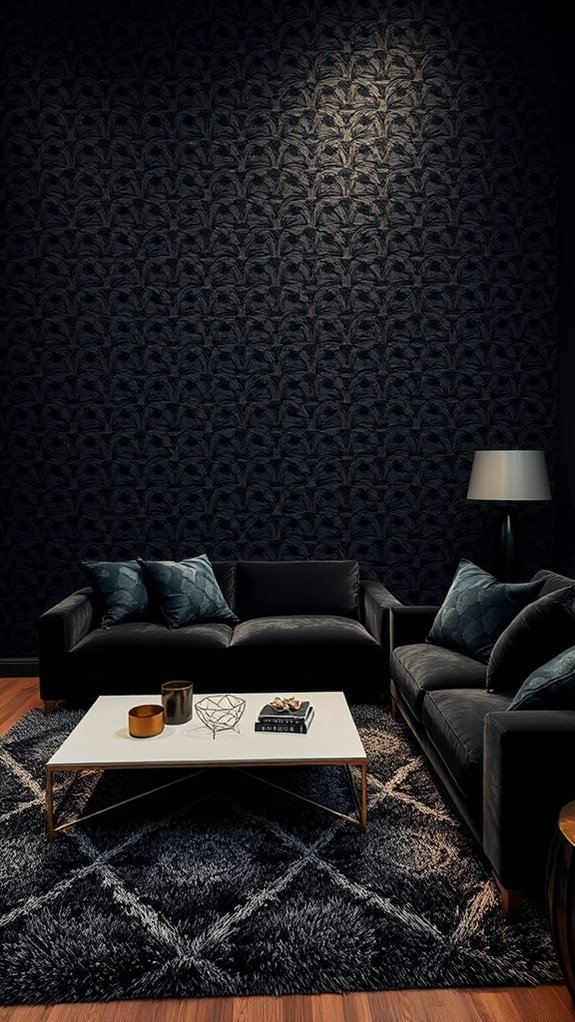 depth enhancing black wallpaper