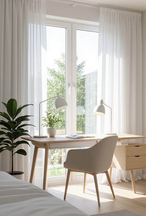desk by natural light