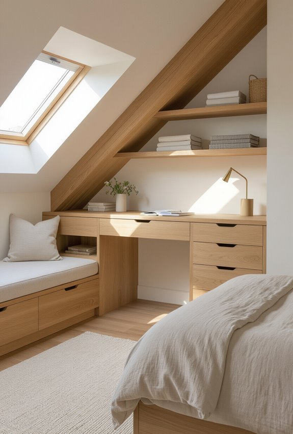 desk with hidden storage