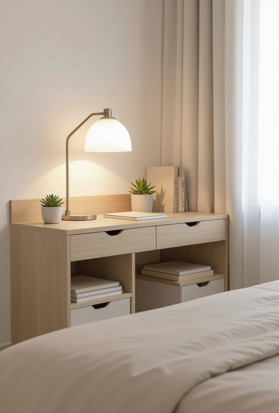 desks with concealed storage