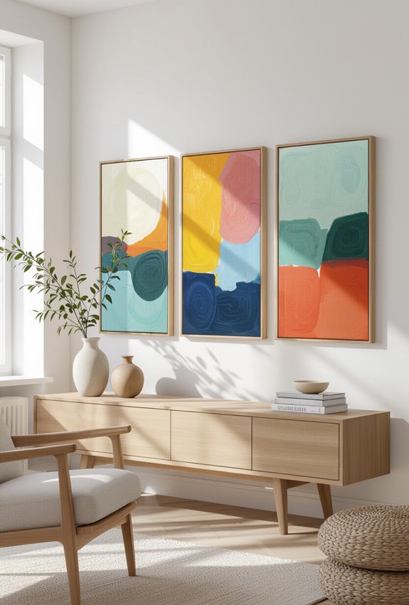 diagonal trio creates dynamic flow