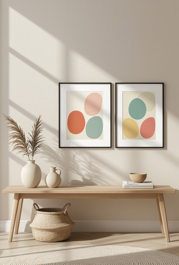 diagonal trio creates movement