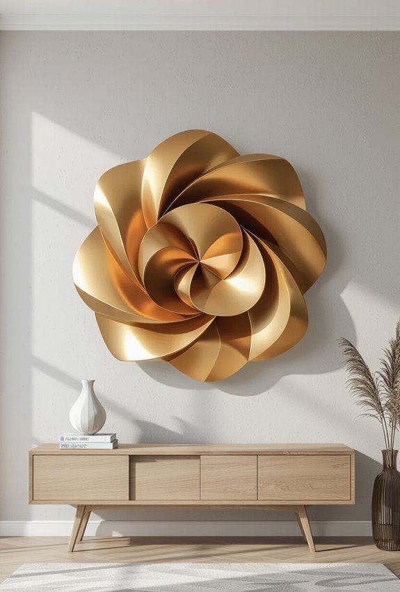 dimensional textured kinetic wall art
