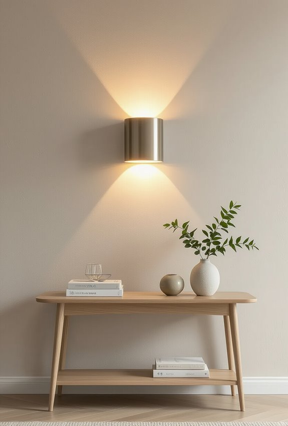 dimmable adjustable hidden wiring sconces