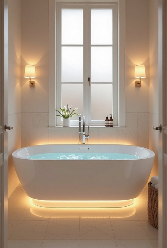 dimmable ambient bathtub lighting