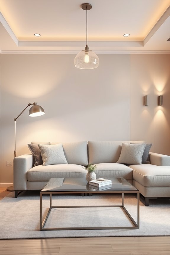 dimmable lights enhance ambiance