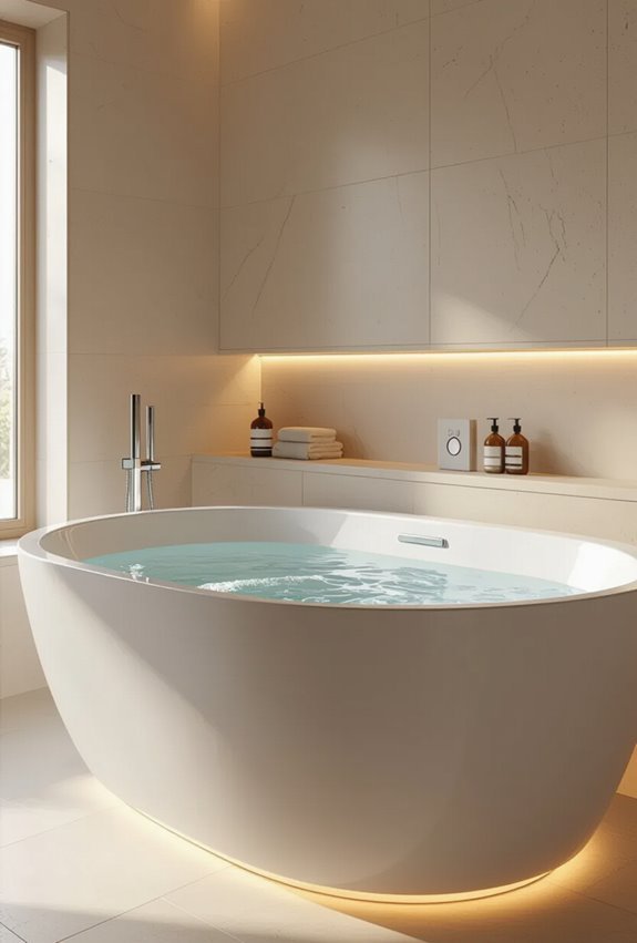 dimmable tactile bathroom lighting ambiance