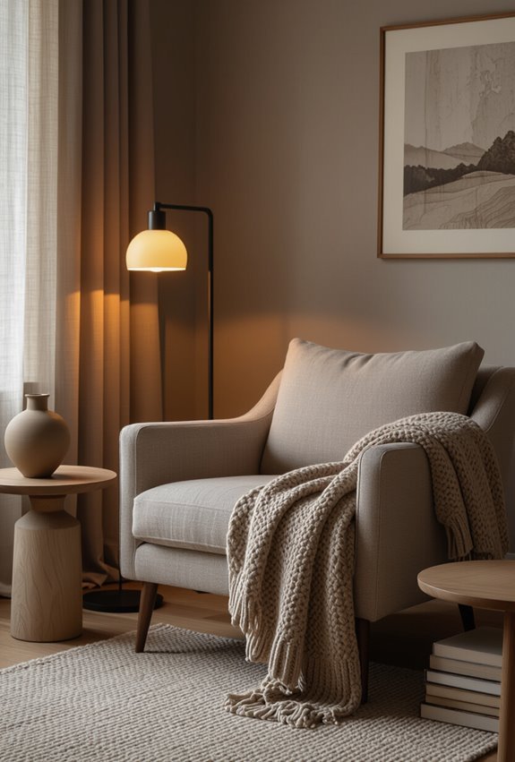 dimmable warm layered lighting ambiance