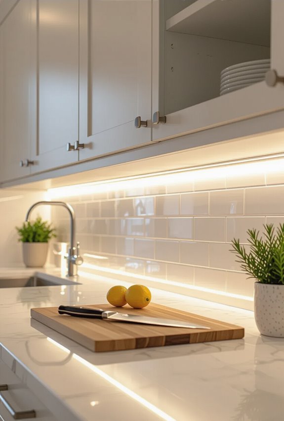 dimmable warm under cabinet lighting