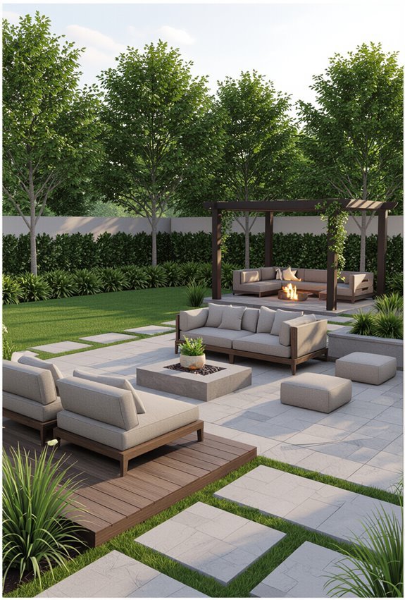 dining lounging play areas