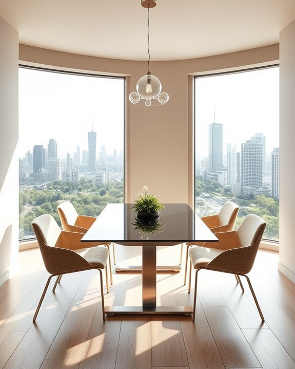 dining room with nature