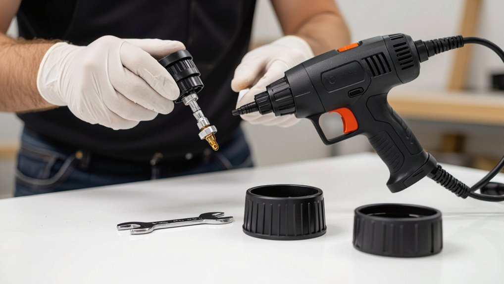 disassemble and inspect components