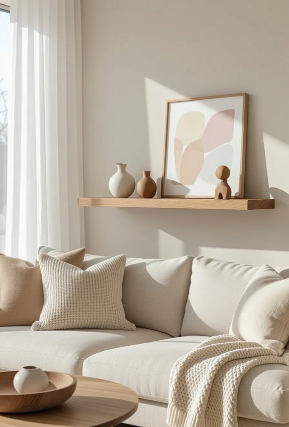 display framed sketches creatively