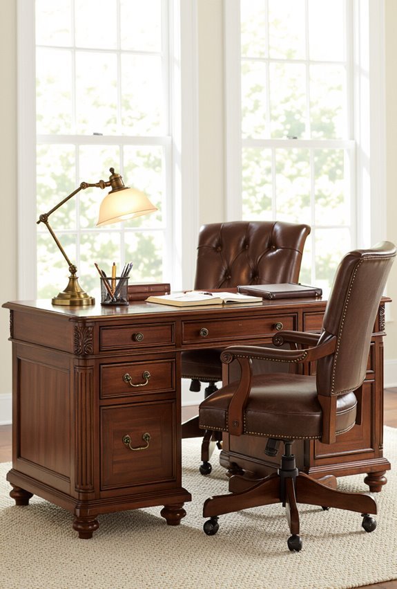distressed vintage charm workspace