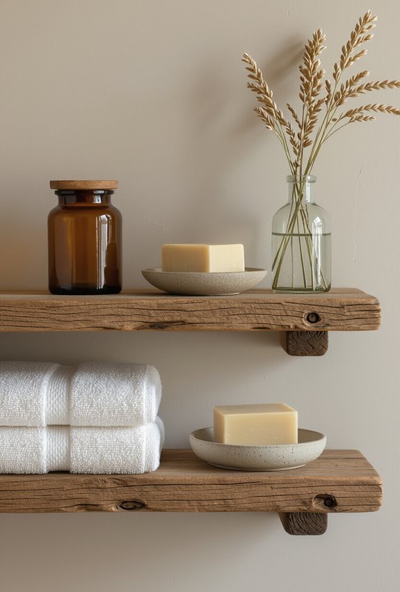 distressed wood vintage hooks