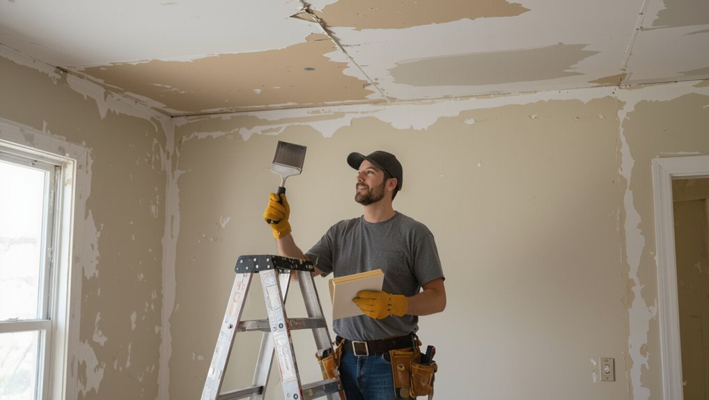 diy ceiling paint repair