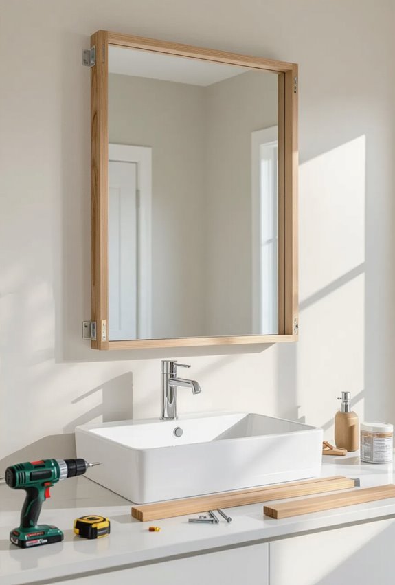 diy customizable mirror frame kits
