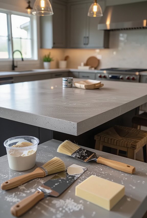 diy faux stone countertop refinishing