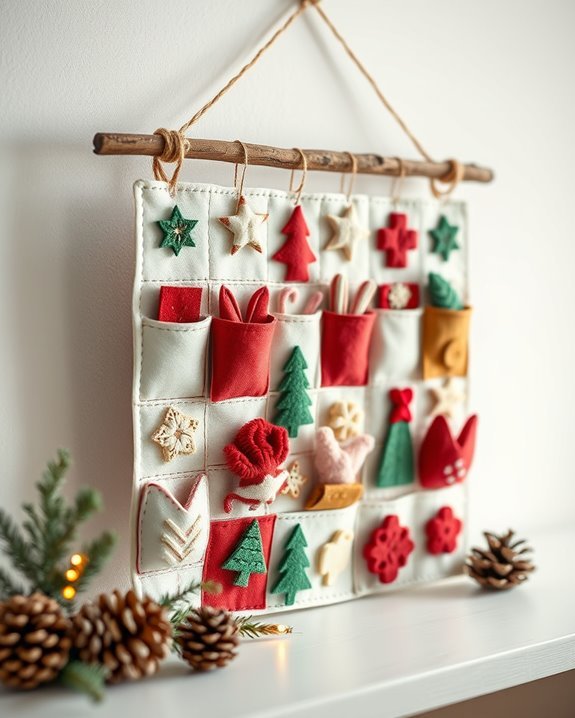 diy festive felt calendar