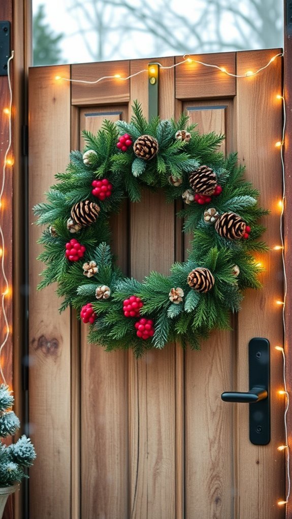 diy festive wreath creation