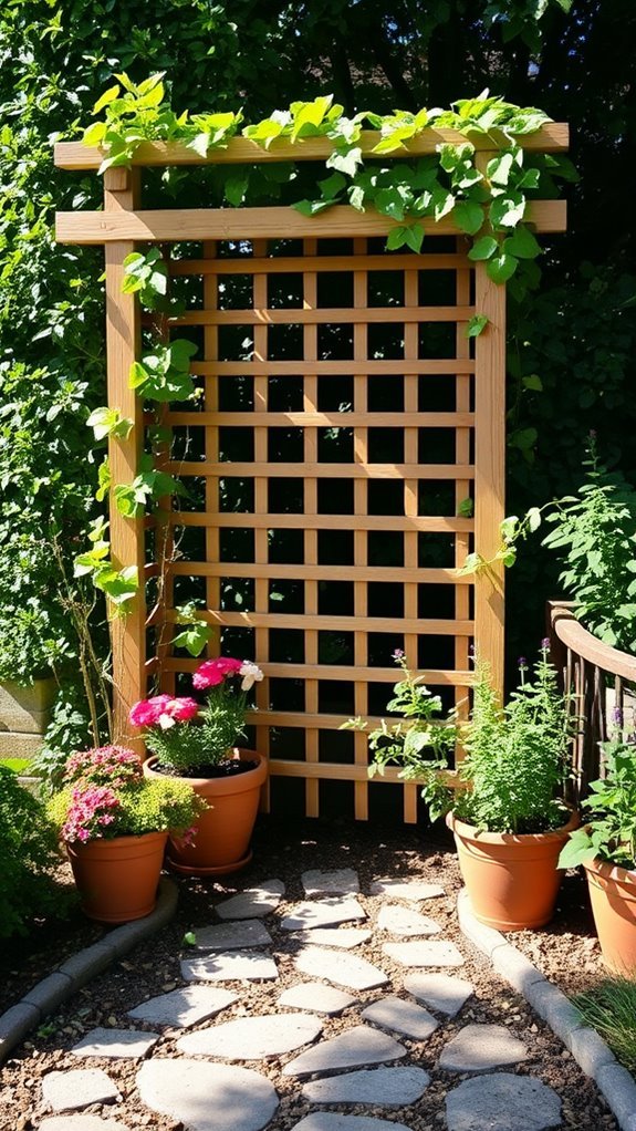 diy garden trellis construction