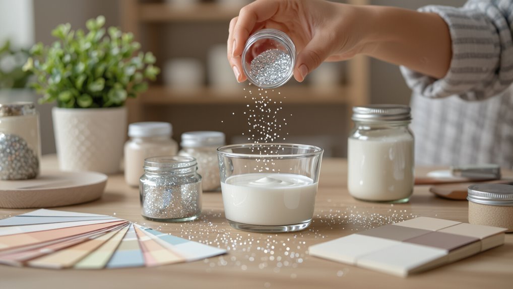 diy glitter wall techniques