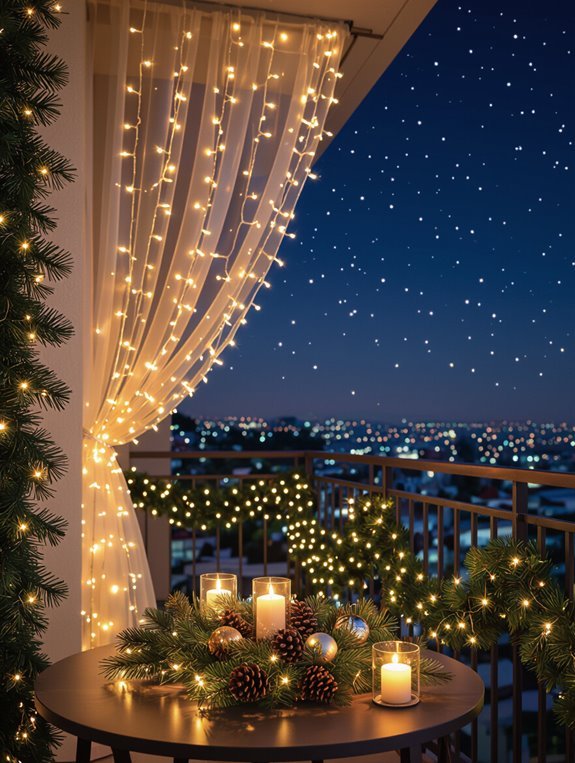 diy holiday light canopy