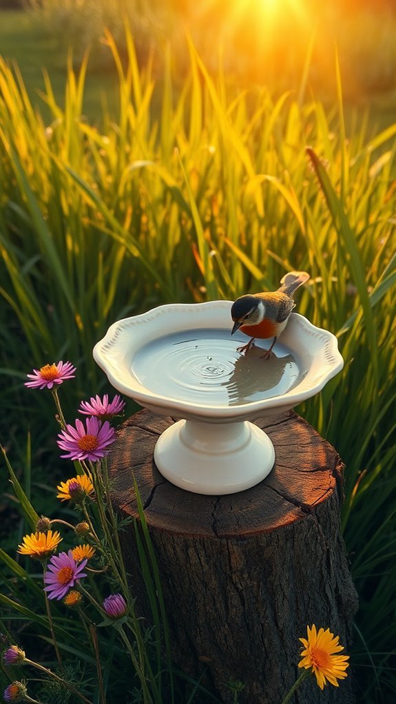 diy saucer birdbath project