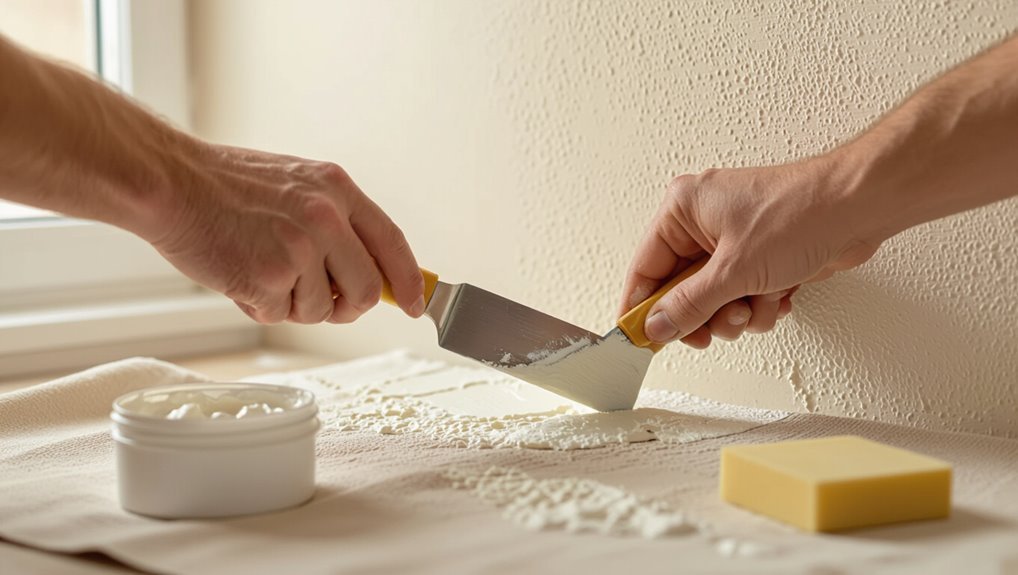 diy textured wall repair