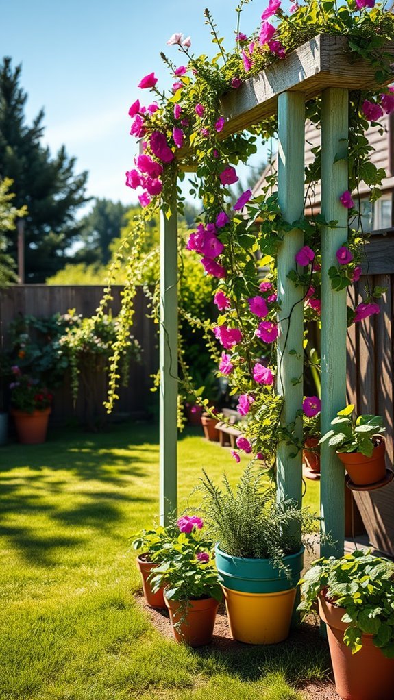 diy trellis for climbing plants