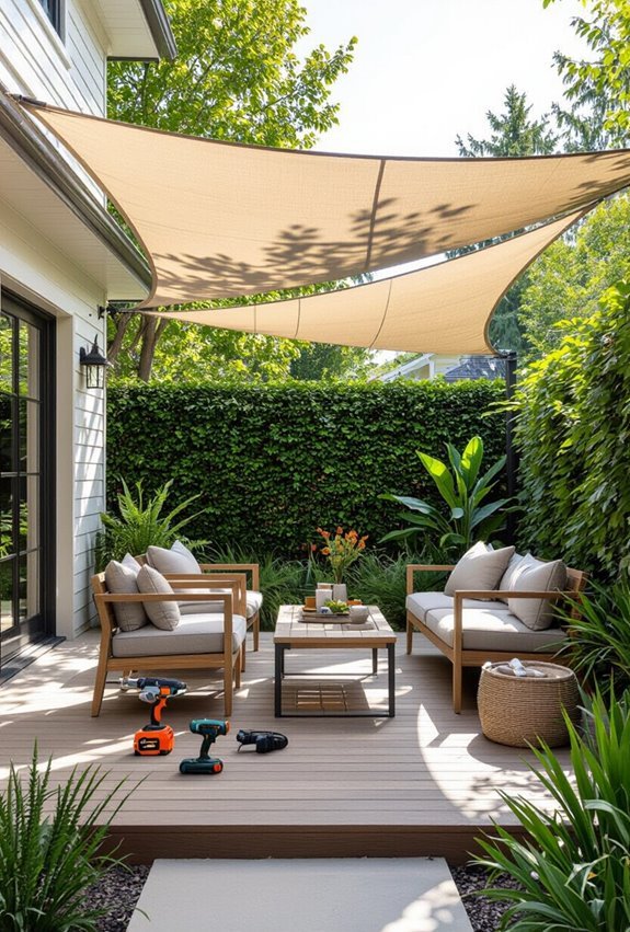 diy uv blocking shade sail