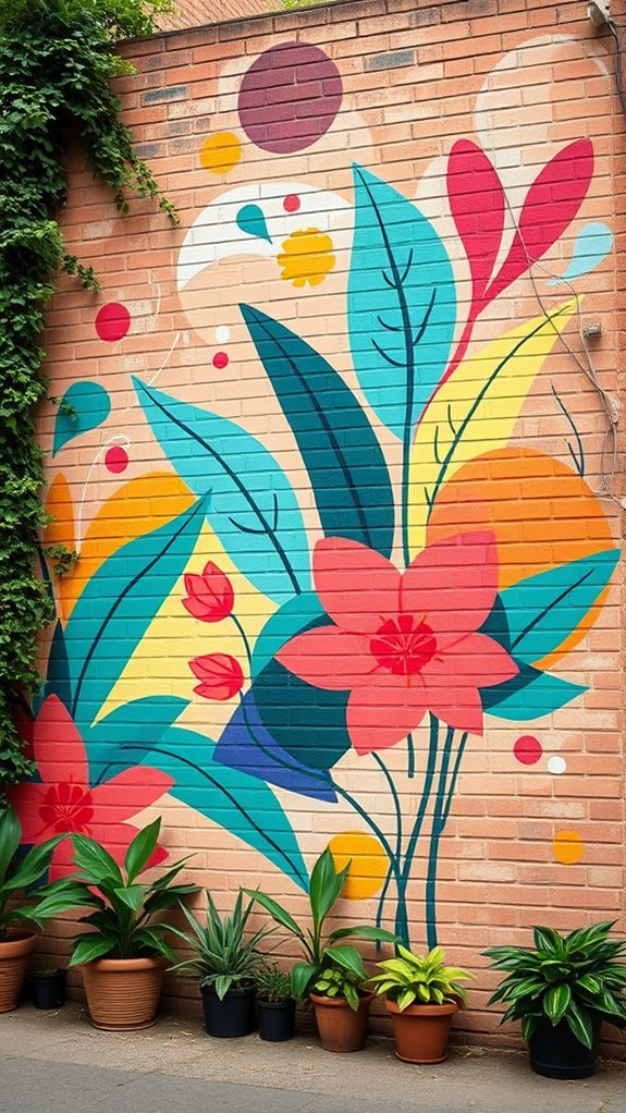 diy vibrant street art