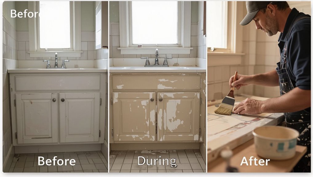 document cabinet painting process