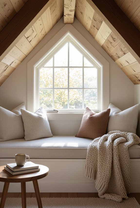 dormer daybed reading nook
