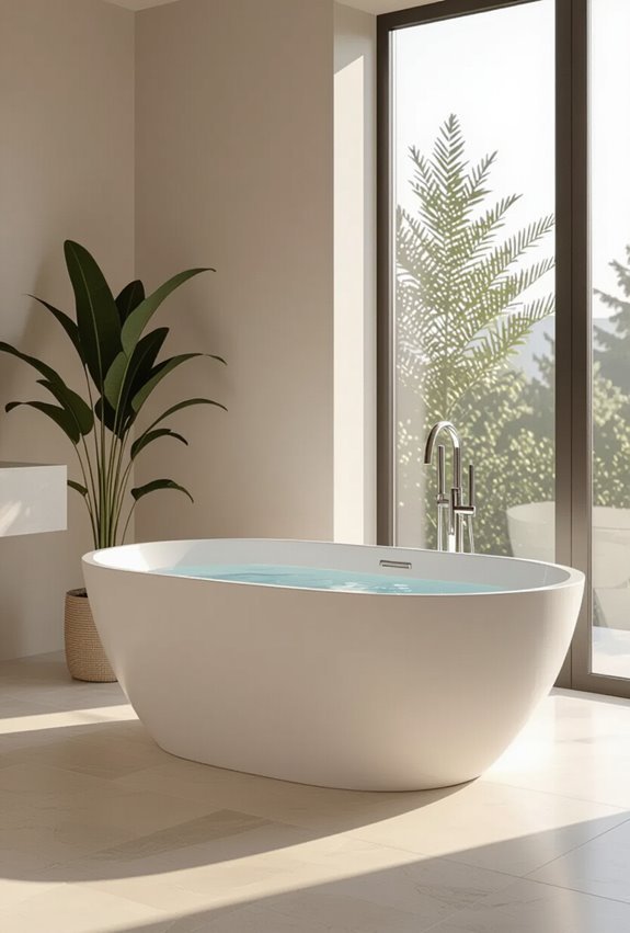 double ended dual backrest couples tub